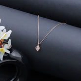 Quartz Drop Mother Of Pal Pendant Chain